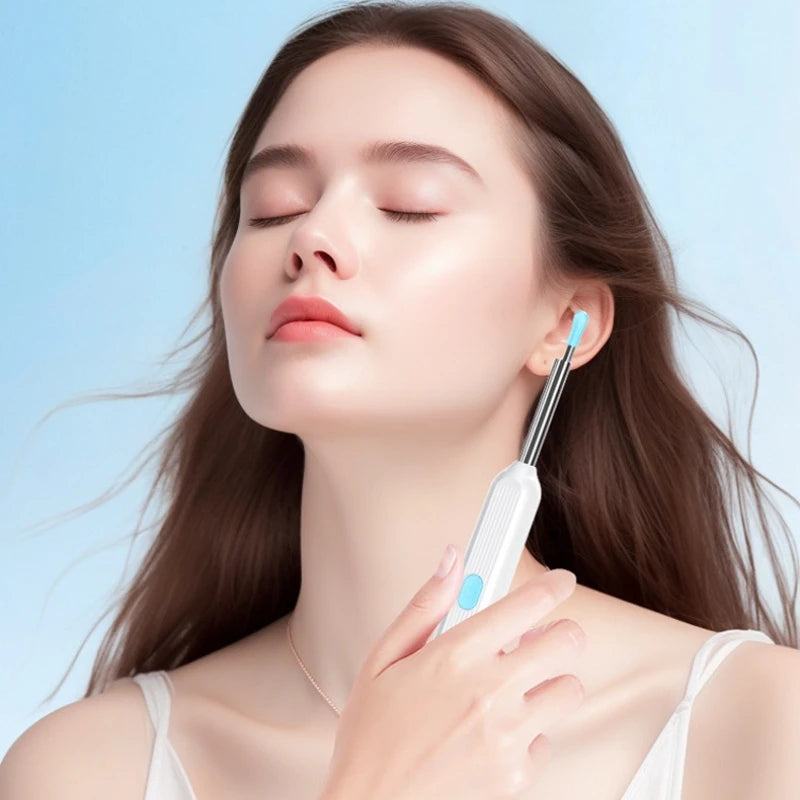 Illuminated Ear Cleaning Kit – Reusable Home Earwax Remover Tool with LED Light, Safe-Tip Scoop & Case for Gentle Ear Care