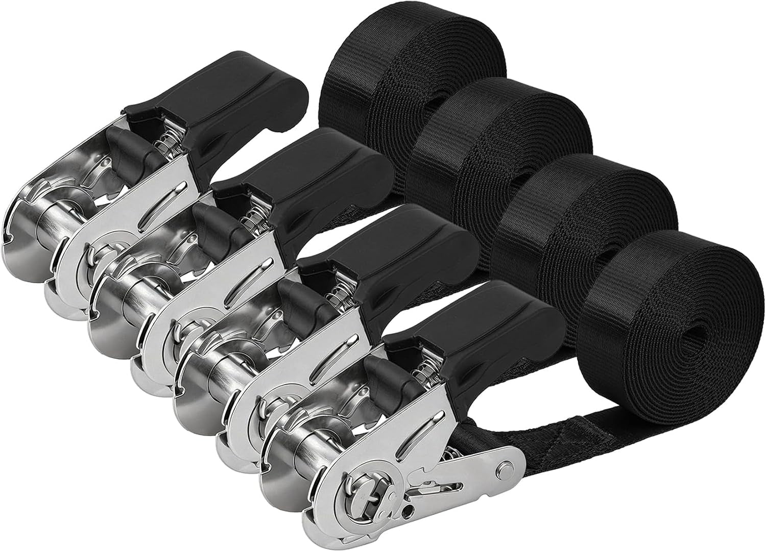 Endless Ratchet Tie Down Straps - Heavy Duty Cargo Straps (4 Pack)