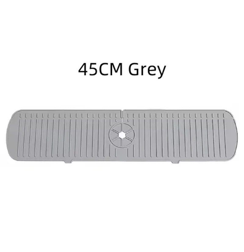 Silicone Drain Mat, Kitchen Faucet Sink Splash Guard, Sink Draining Pad behind Faucet,For Kitchen & Bathroom Countertop Protect