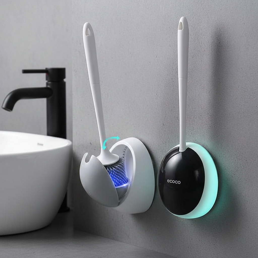 Both color options displayed on bathroom wall