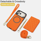 2-in-1 MagSafe Detachable Wallet Phone Case Crossbody for iPhone 17/16/15/14