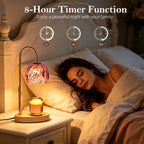 Flower Candle Warmer Lamp with Timer, Dimmable, Adjustable Height
