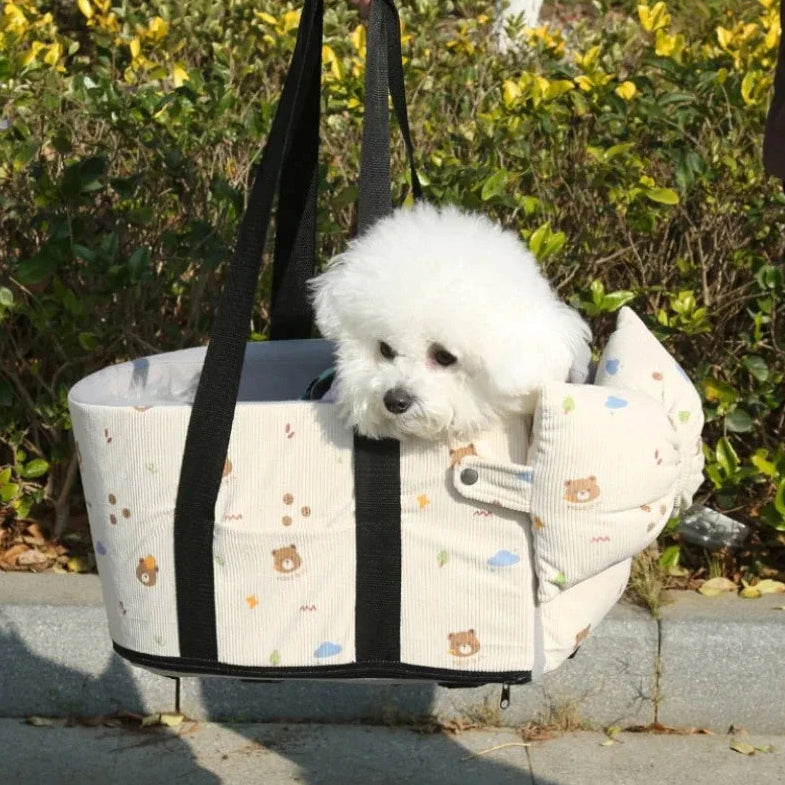 Ultimate Car Carrying Dog Bed & Pet Tote Bag - Perfect for Small Dogs & Cats - Travel Safety Cushions for Pets