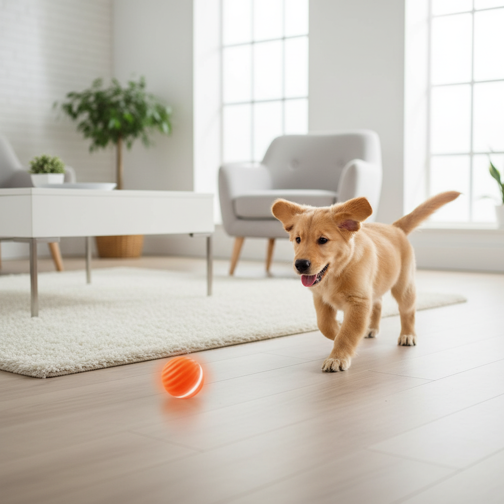 Dog chasing smart interactive pet ball
