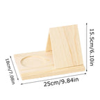 Triangle Wooden Book Holder Reading Stand Bookcase for Bed Desk Sofa Modern Home Decor Bookstore Library Office Organizer