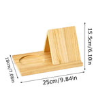 Triangle Wooden Book Holder Reading Stand Bookcase for Bed Desk Sofa Modern Home Decor Bookstore Library Office Organizer