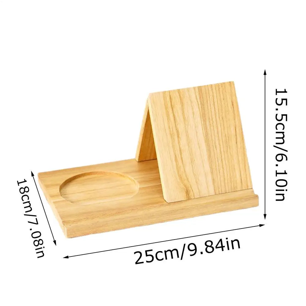 Triangle Wooden Book Holder Reading Stand Bookcase for Bed Desk Sofa Modern Home Decor Bookstore Library Office Organizer