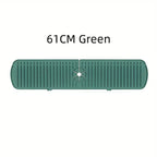 Silicone Drain Mat, Kitchen Faucet Sink Splash Guard, Sink Draining Pad behind Faucet,For Kitchen & Bathroom Countertop Protect