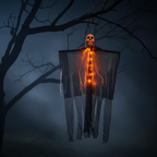 Glowing Skull Ghost Hanging Decoration – Tree Night Scene