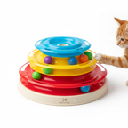 Cat Tower Round Track Toy - Front View