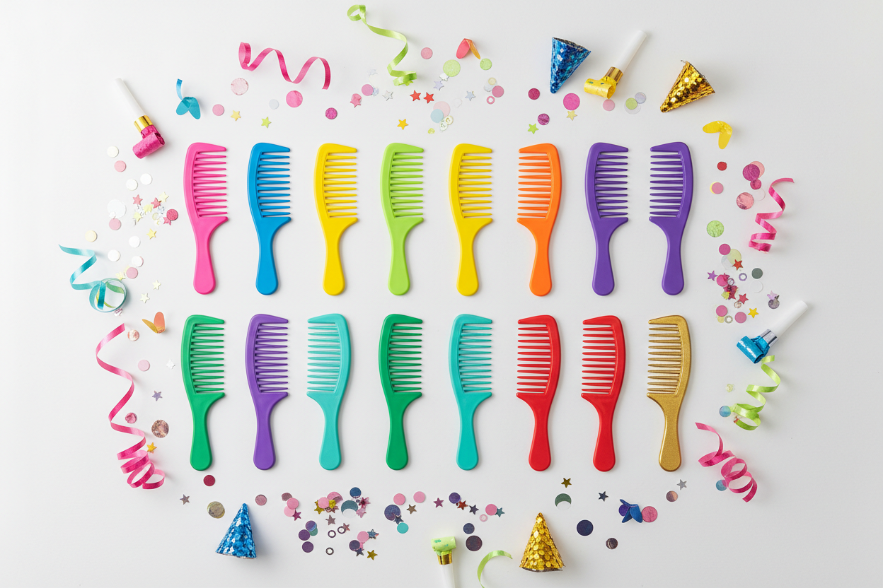 10 Colors Temporary Hair Chalk Combs – Washable Hair Dye for Parties