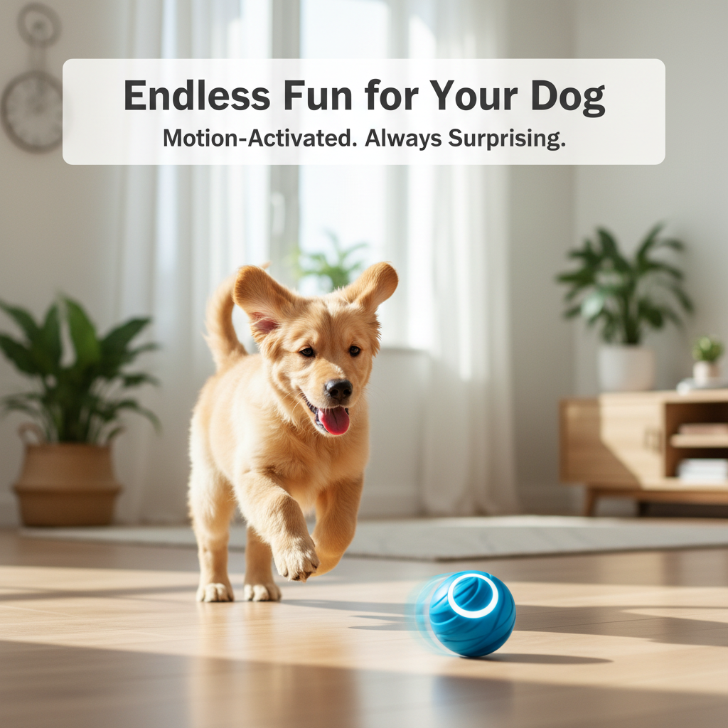 Smart Interactive Pet Ball — Auto-Jumping & Rolling Toy for Cats & Dogs