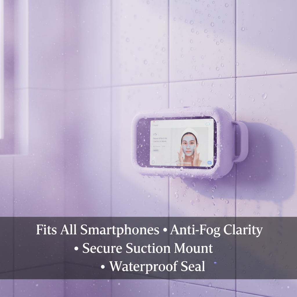 Lavender Shower Holder with Feature Overlay
