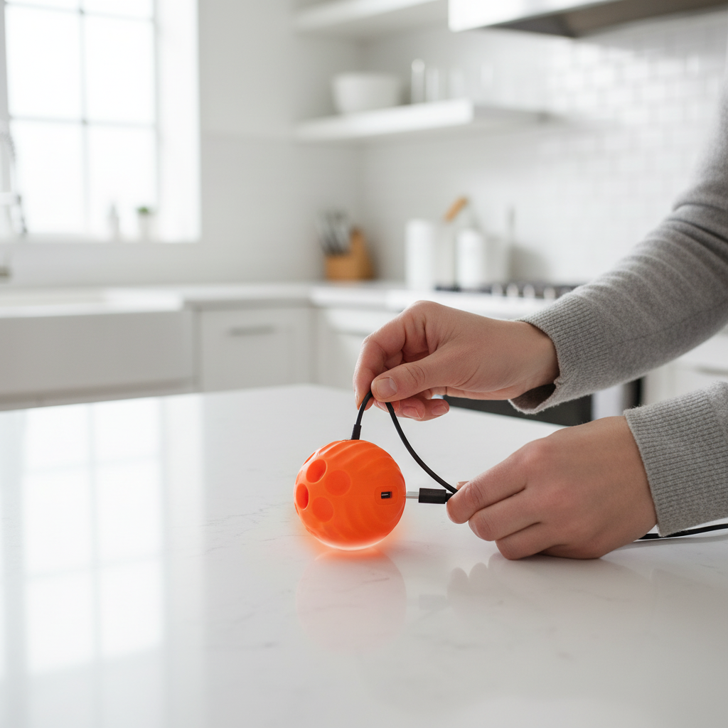 USB charging the smart pet ball