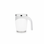 White Self-Stirring Mug on White Background